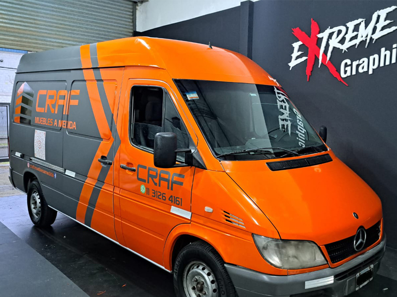 Ploteo de sprinter con vinilo — Buenos Aires