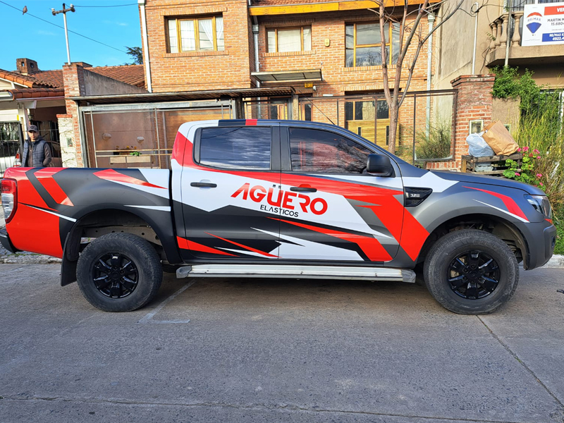 Ploteo pick up con vinilo brillante y mate — Buenos Aires